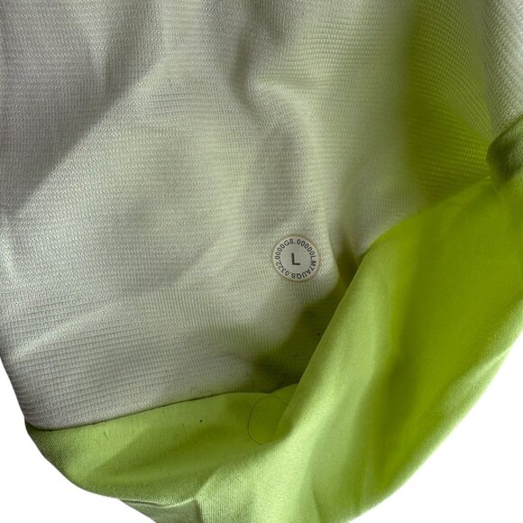 Lululemon Neon Fluorescent Highlighter Yellow Green Men's Large.  Athletic Runni - Picture 7 of 12